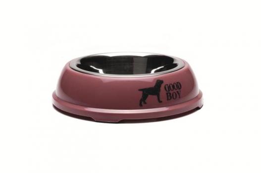 Миска для собак "Good Boy", диаметр 21 см, розовая
