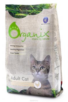 Organix Органик Натуральный Сухой Корм для взрослых кошек с курочкой