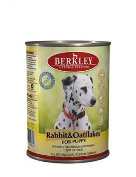 Berkley Влажный корм для щенков с кроликом и овсянкой (Puppy Rabbit&Oatflakes)