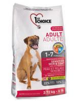 1st Choice Сухой корм  Для взрослых собак с ягненком(Adult Sensitive Skin&Coat)