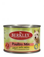 Berkley Влажный корм для собак Рагу из птицы: цыпленок, индейка и утка (Adult Poultry Mix)