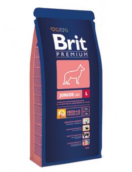 Brit Сухой корм Premium для щенков крупных пород: 4-24мес. (Junior L) 132359