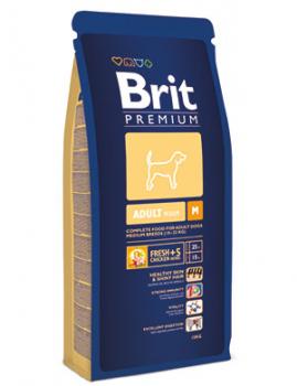 Brit Сухой корм Premium Для собак средних пород (10-25кг): 1-6лет (Adult M) 132358