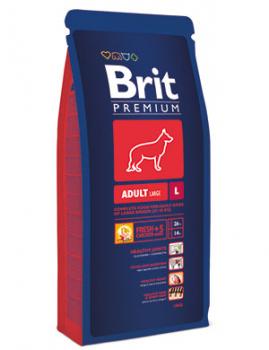 Brit Сухой корм Premium Для собак крупных пород (25-45кг): 2-6лет (Adult L) 132357