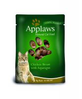 Applaws паучи для кошек с курицей и спаржей, Cat Chicken & Asparagus pouch
