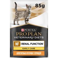 PRO PLAN VETERINARY DIETS NF Renal Function Влажный корм для кошек диетический для поддержания функции почек при начальной стадии хронической почечной недостаточности, с курицей, 10 шт х 85 г