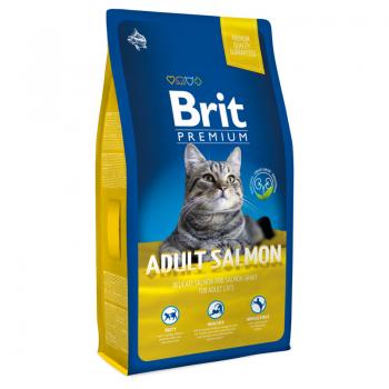 Brit Premium Cat Adult Salmon Брит Премиум Сухой корм для взрослых кошек с лососем в соусе