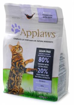 APPLAWS Эплоус беззерновой сухой корм для кошек "Курица и Утка/Овощи: 80/20%", Dry Cat Chicken with Duck