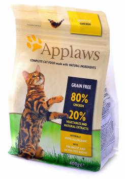 Applaws Эплоус беззерновой сухой корм для кошек "Курица/Овощи: 80/20%", Dry Cat Chicken