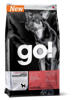 GO! NATURAL Holistic Гоу Натурал беззерновой сухой корм для собак с лососем для чувствительного пищеварения
