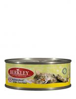 Berkley Влажный корм для кошек с кроликом, говядиной и цуккини