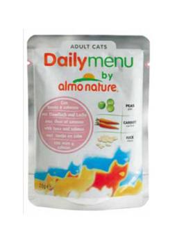 Almo Nature Алмо Нечерал Корм влажный Паучи для кошек "Меню с Тунцом и Лососем" (Daily Menu Cat Tuna&Salmon)
