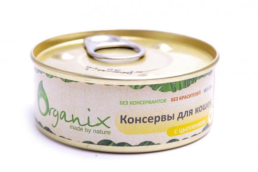 Organix Органик консервы для кошек с цыпленком
