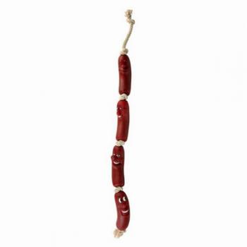 Игрушка для собак Четыре Сосиски на веревке, 75 см