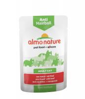 Almo Nature паучи с говядиной для вывода шерсти у кошек, Functional Anti-Hairball with Beef