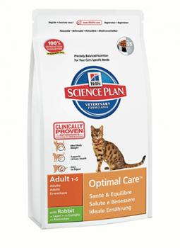Hill?s ™ Science Plan™ Feline Adult Optimal Care™ with Rabbit с Кролика