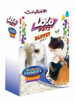 LoLo Pets Flakes Rice Лакомство для всех грызунов Хлопья Рисовые