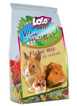 Lolo Pets Herbal Flakes Mix Хербал Микс хлопьев для грызунов