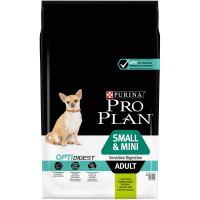 PRO PLAN ADULT SMALL & MINI OPTIDIGEST Сухой корм для взрослых собак мелких и карликовых пород при чувствительном пищеварении Ягненок с рисом