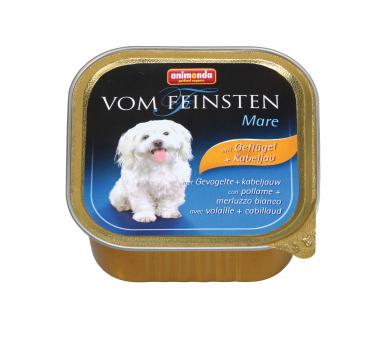 Animonda Vom Feinsten консервы для взрослых собак с домашней птицей и треской