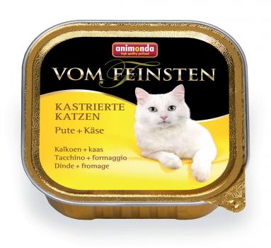 Animonda Vom Feinsten Анимонда Корм влажный для кастрированных кошек с индейкой и сыром