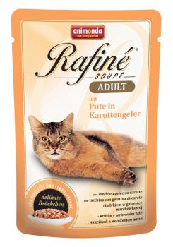 Animonda Rafine Soupe Adult Анимонда Корм влажный с индейкой в морковном желе для взрослых кошек
