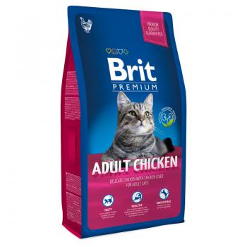 Brit Premium Cat Adult Chicken Полнорационный корм премиум-класса для взрослых кошек. С курицей в соусе из куриной печени