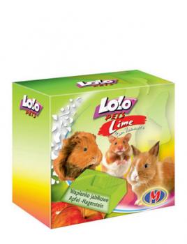 LoLo Pets Mineral block for rodents- Apple  Минеральный камень с яблоком для грызунов
