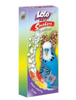 Lolo Pets Smakers в период линьки Budgies  Smakers в период линьки для волнистых попугаев