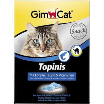 Gimcat «Topinis» Витаминизированные "Мышки"  с форелью и таурином,  70 шт