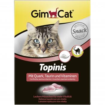 Gimcat «Topinis» Витаминизированные "Мышки"  с творогом и таурином, 190 шт.