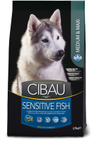 Cibau SENSITIVE FISH MEDIUM & MAXI Сухой корм для собак Сенситив для средних и крупных пород с рыбой
