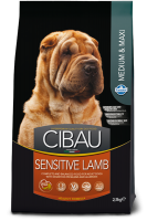 Farmina Cibau SENSITIVE LAMB MEDIUM & MAXI для взрослых собак средних и крупных пород с чувствительным пищеварением и аллергией Ягненок