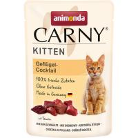Animonda Carny Kitten Poultry Cocktail Анимонда влажный корм для котят мясо домашней птицы пауч