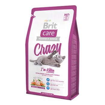 Brit Care "Crazy" Kitten Гипоаллергенный Сухой корм с курицей и рисом для котят