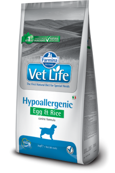 Farmina Vet Life Фармина Вет Лайф HYPOALLERGENIC EGG & RICE Canine Диета для собак при пищевой аллергии