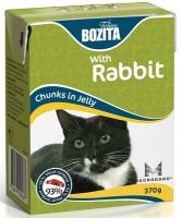BOZITA Feline Rabbit, Корм влажный мясные кусочки в желе с Кроликом для кошек и котят