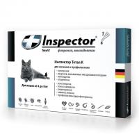 Inspector капли для кошек от 4 до 8 кг Капли от внешних и внутренних паразитов