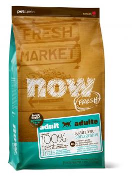 Now Natural Fresh Adult Large Breed Recipe Grain Free Нау Беззерновой сухой корм для Взрослых собак Крупных пород с Индейкой, Уткой и овощами