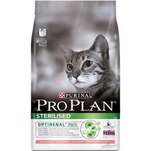 Pro Plan Про План (Sterilised) сухой корм для кошек кастрированных и стерилизованных. Лосось/Тунец