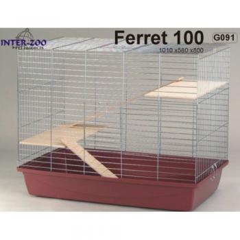 INTER-ZOO FRETKA  Клетка для хорьков и шиншилл (FERRET 100 OC) 100 см Х 54 см Х 81 см